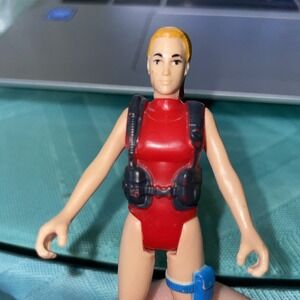 VTG Female Chap Mei Ocean Quest Abyss Action Figure Scuba Diver 4" Animal Planet
